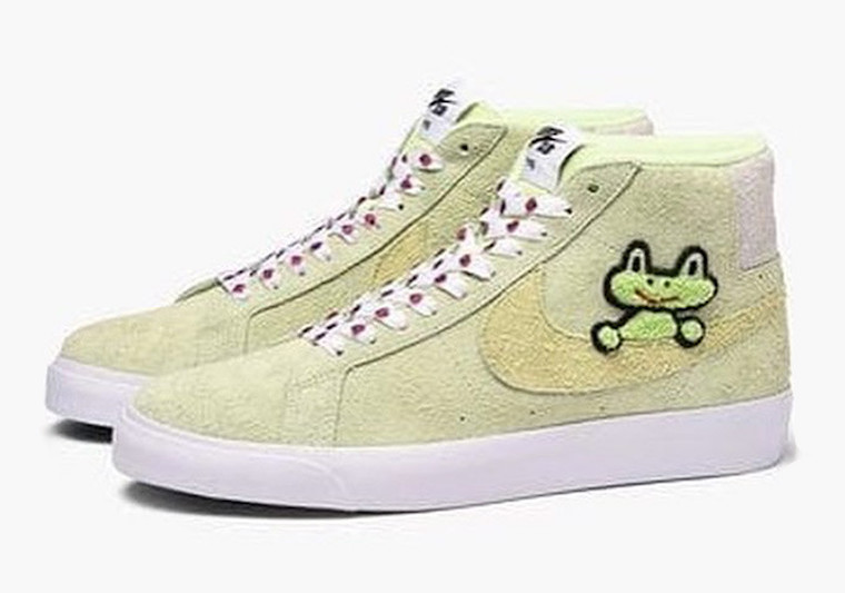 Frog Skateboards x Nike Blazer 小青蛙装饰 + 瓢虫 Logo!Frog Skateboards x Nike 首次曝光! Frog Skateboards x Nike Blazer 小青蛙装饰 + 瓢虫 Logo!Frog Skateboards x Nike 首次曝光!