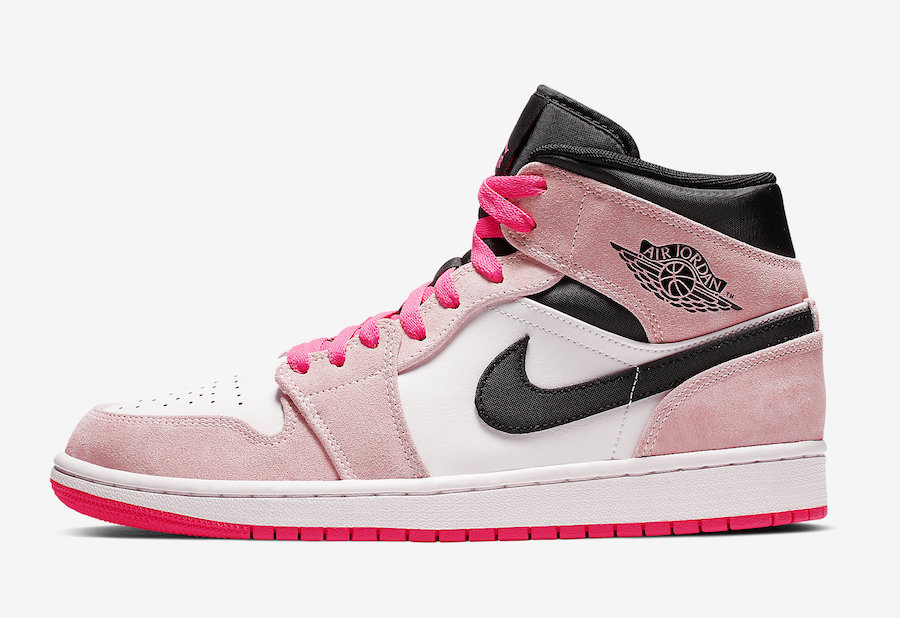AJ1,Air Jordan 1 Mid,852542-80 男女通吃的高颜值配色!全新粉脚趾 AJ1 Mid 即将发售 AJ1,Air Jordan 1 Mid,852542-80 男女通吃的高颜值配色!全新粉脚趾 AJ1 Mid 即将发售