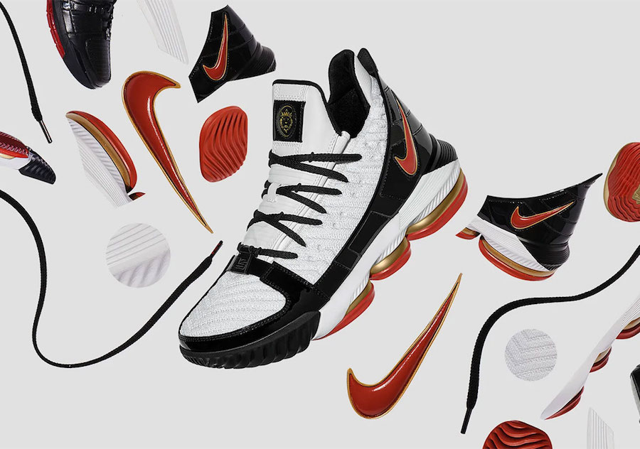 CD2451-101,LeBron 16,Nike LeBron 16 白黑红金,喜庆又帅气!LeBron Watch 又有新配色! CD2451-101,LeBron 16,Nike LeBron 16 白黑红金,喜庆又帅气!LeBron Watch 又有新配色!