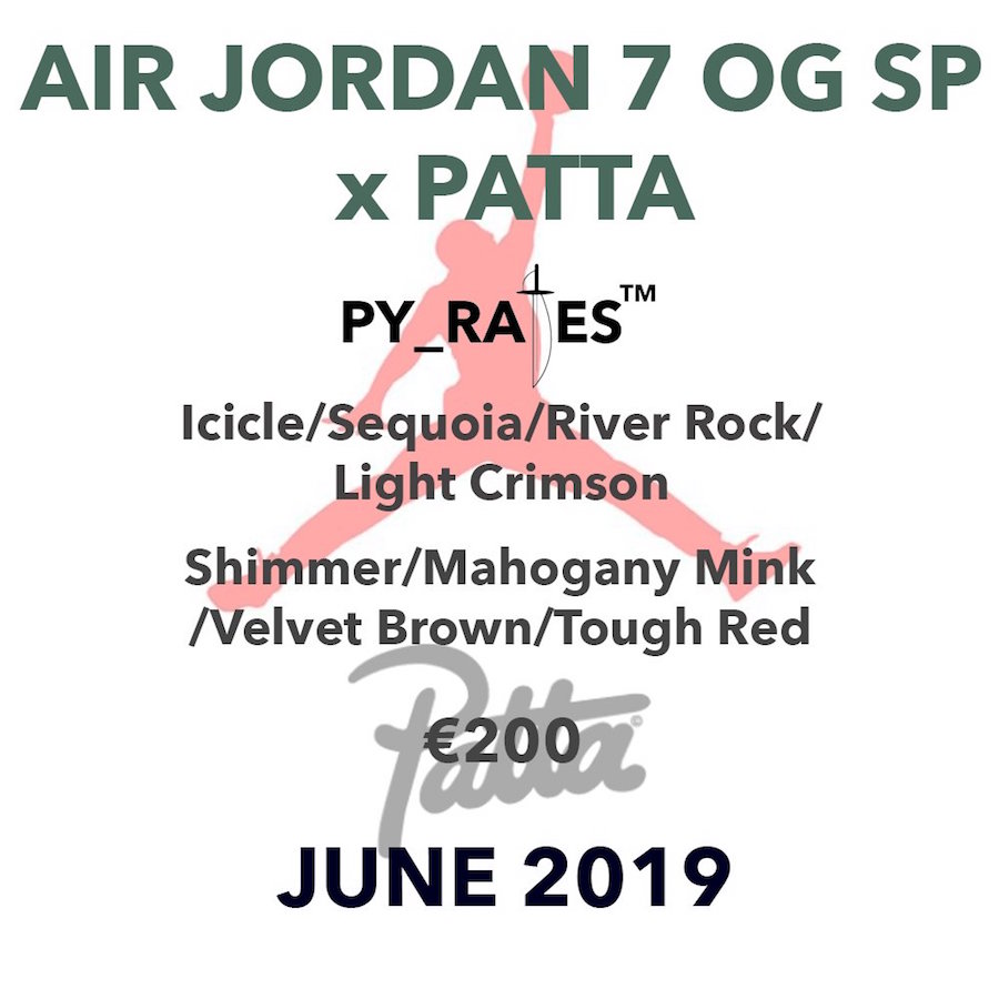 patta,Air jordan 7,AJ7,发售 实物图被官宣了!这波 Patta x Air Jordan 7 冲不冲? patta,Air jordan 7,AJ7,发售 实物图被官宣了!这波 Patta x Air Jordan 7 冲不冲?
