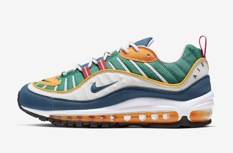 发售,Nike,Air Max 98,AH6799-601 材质丰富 + 撞色细节!全新配色 Air Max 98 即将发售 发售,Nike,Air Max 98,AH6799-601 材质丰富 + 撞色细节!全新配色 Air Max 98 即将发售