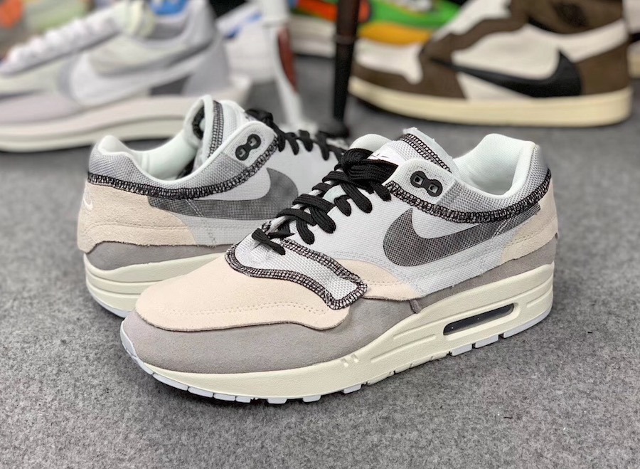 Air Max 1,Nike,858876-013 不只反钩,连整个鞋面都反转了!这双 Air Max 1 真的够独特 Air Max 1,Nike,858876-013 不只反钩,连整个鞋面都反转了!这双 Air Max 1 真的够独特