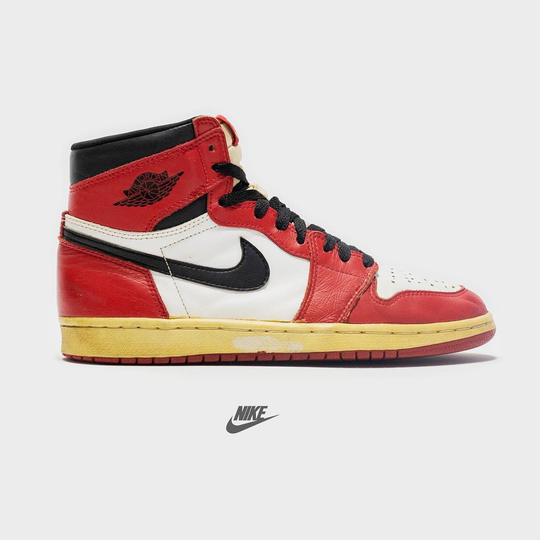AJ1,Air Jordan 1 把芝加哥 Air Jordan 1 “Chicago” 存放 25 年,会是个什么模样? AJ1,Air Jordan 1 把芝加哥 Air Jordan 1 “Chicago” 存放 25 年,会是个什么模样?
