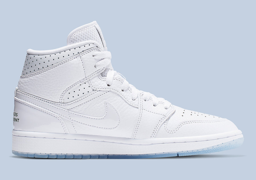 Air Jordan 1 Mid,发售,CI9100-100 水晶底小白鞋来了!全新 Air Jordan 1 Mid 下周发售 Air Jordan 1 Mid,发售,CI9100-100 水晶底小白鞋来了!全新 Air Jordan 1 Mid 下周发售