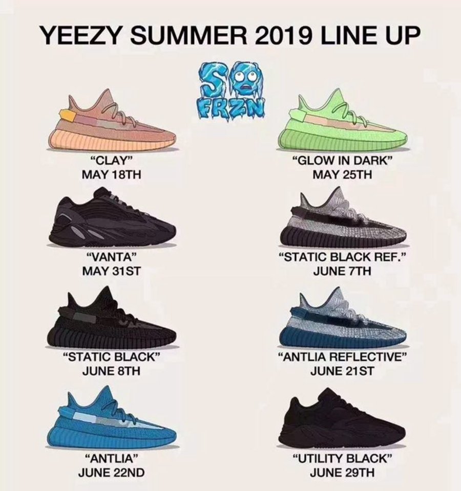 adidas,Yeezy 350 V2,发售 5、6 月竟有这么多 Yeezy 要抢!你的钱包还顶得住吗? adidas,Yeezy 350 V2,发售 5、6 月竟有这么多 Yeezy 要抢!你的钱包还顶得住吗?