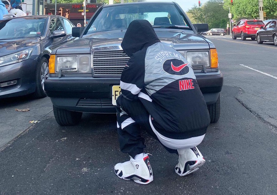 Supreme,Air Jordan 14,AJ14,上脚 上脚图终于来了!今夏这双 Supreme x AJ14 会 “真香” 吗? Supreme,Air Jordan 14,AJ14,上脚 上脚图终于来了!今夏这双 Supreme x AJ14 会 “真香” 吗?