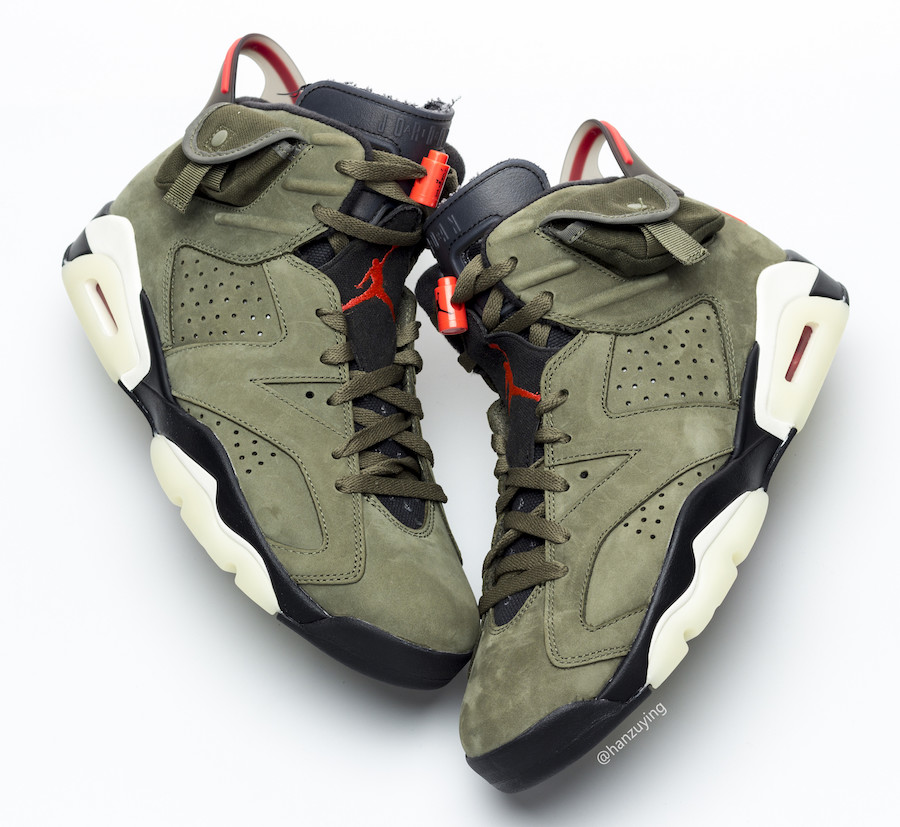 Travis Scott,AJ6,Air Jordan 6, 3M 反光 + 夜光外底!Travis Scott x AJ6 再曝全新实物图! Travis Scott,AJ6,Air Jordan 6, 3M 反光 + 夜光外底!Travis Scott x AJ6 再曝全新实物图!