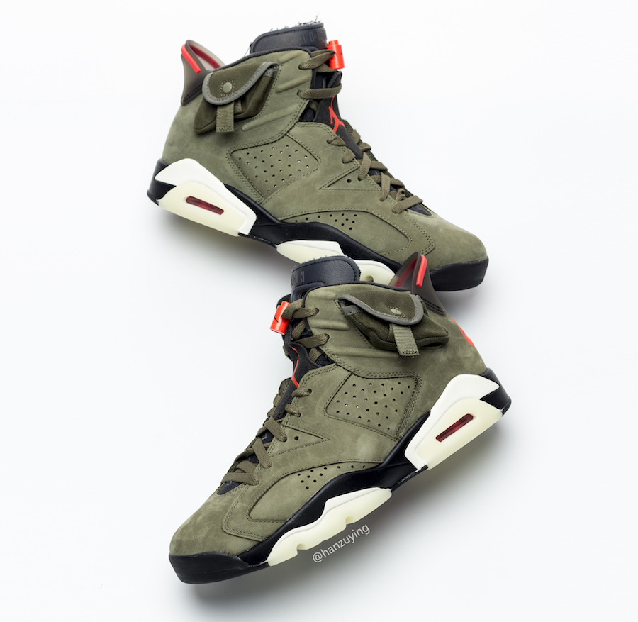 Travis Scott,AJ6,Air Jordan 6, 3M 反光 + 夜光外底!Travis Scott x AJ6 再曝全新实物图! Travis Scott,AJ6,Air Jordan 6, 3M 反光 + 夜光外底!Travis Scott x AJ6 再曝全新实物图!