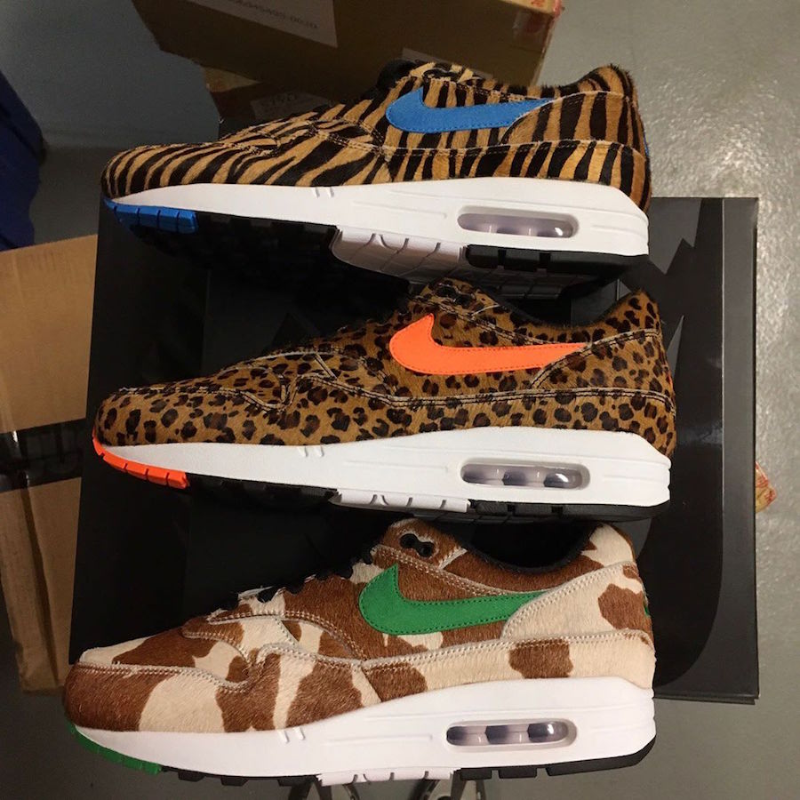 Air Max 1,Nike,atmos 实物完整曝光!atmos x Air Max 1 Animal Pack 3.0 即将登场 Air Max 1,Nike,atmos 实物完整曝光!atmos x Air Max 1 Animal Pack 3.0 即将登场