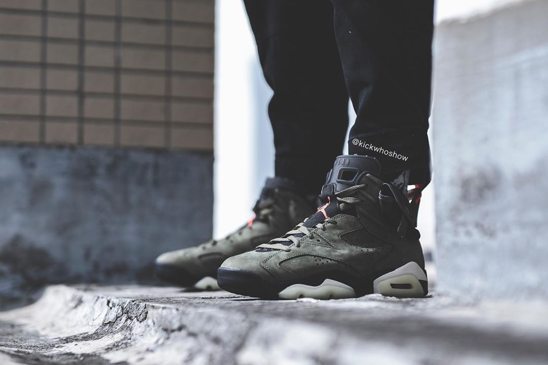 Travis Scott,Air Jordan 6,AJ6, 准备迎接突袭!Travis Scott x AJ6 发售临近!最新上脚图来了! Travis Scott,Air Jordan 6,AJ6, 准备迎接突袭!Travis Scott x AJ6 发售临近!最新上脚图来了!