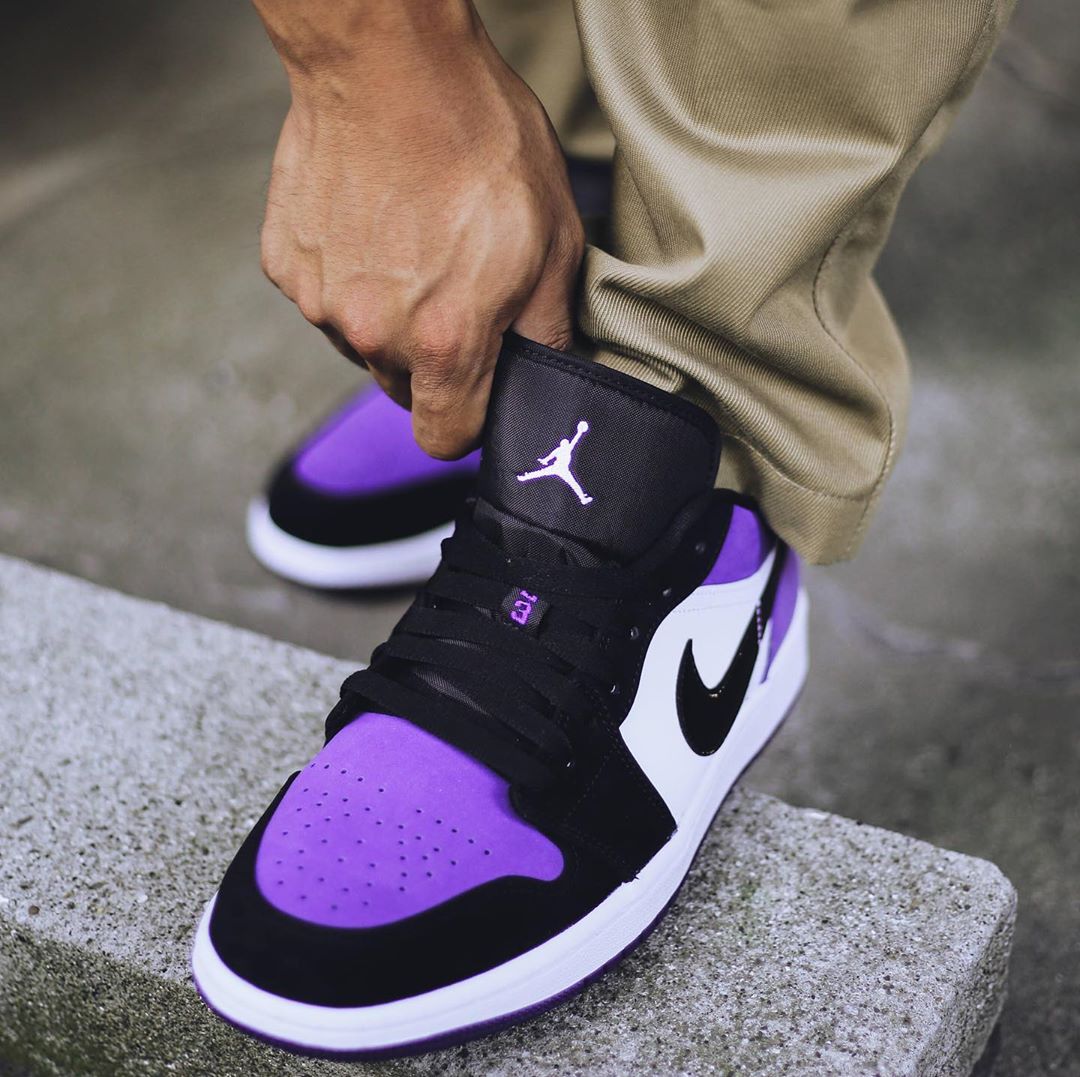 AJ1,Air Jordan 1 Low,发售,上脚,553 上脚效果不输高帮!黑紫脚趾 AJ1 Low 现已发售 AJ1,Air Jordan 1 Low,发售,上脚,553 上脚效果不输高帮!黑紫脚趾 AJ1 Low 现已发售