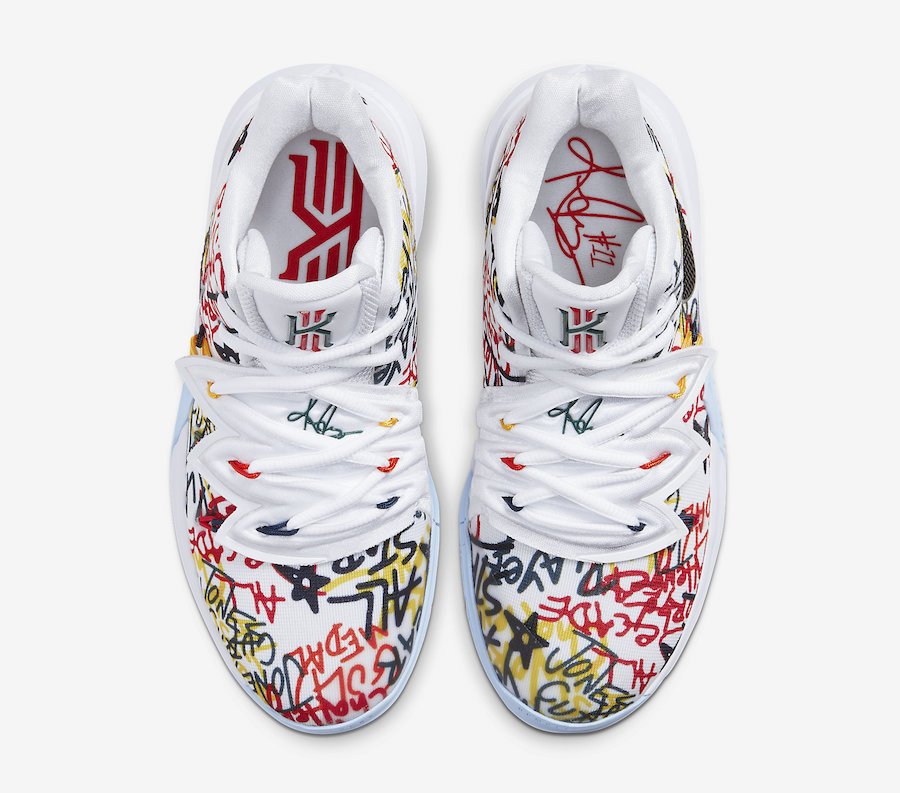 Nike,Kyrie 5,发售,CW4403-100 PE 配色迎来市售!这双涂鸦 Kyrie 5 真的有点东西! Nike,Kyrie 5,发售,CW4403-100 PE 配色迎来市售!这双涂鸦 Kyrie 5 真的有点东西!