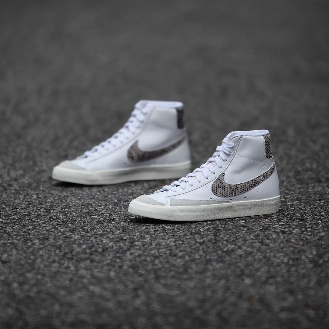Nike,Blazer Mid, 细腻蛇纹皮革装饰!全新配色 Nike Blazer Mid 实物首度曝光! Nike,Blazer Mid, 细腻蛇纹皮革装饰!全新配色 Nike Blazer Mid 实物首度曝光!