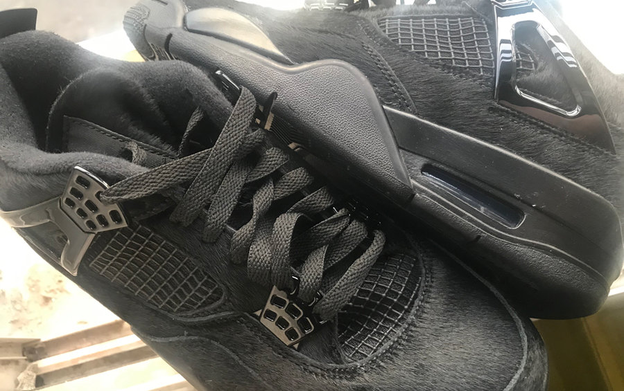 AJ4,Air Jordan 4,CU1110-010,发售 明年回归的黑猫 AJ4 实物首次曝光!马毛鞋面真的奢华! AJ4,Air Jordan 4,CU1110-010,发售 明年回归的黑猫 AJ4 实物首次曝光!马毛鞋面真的奢华!