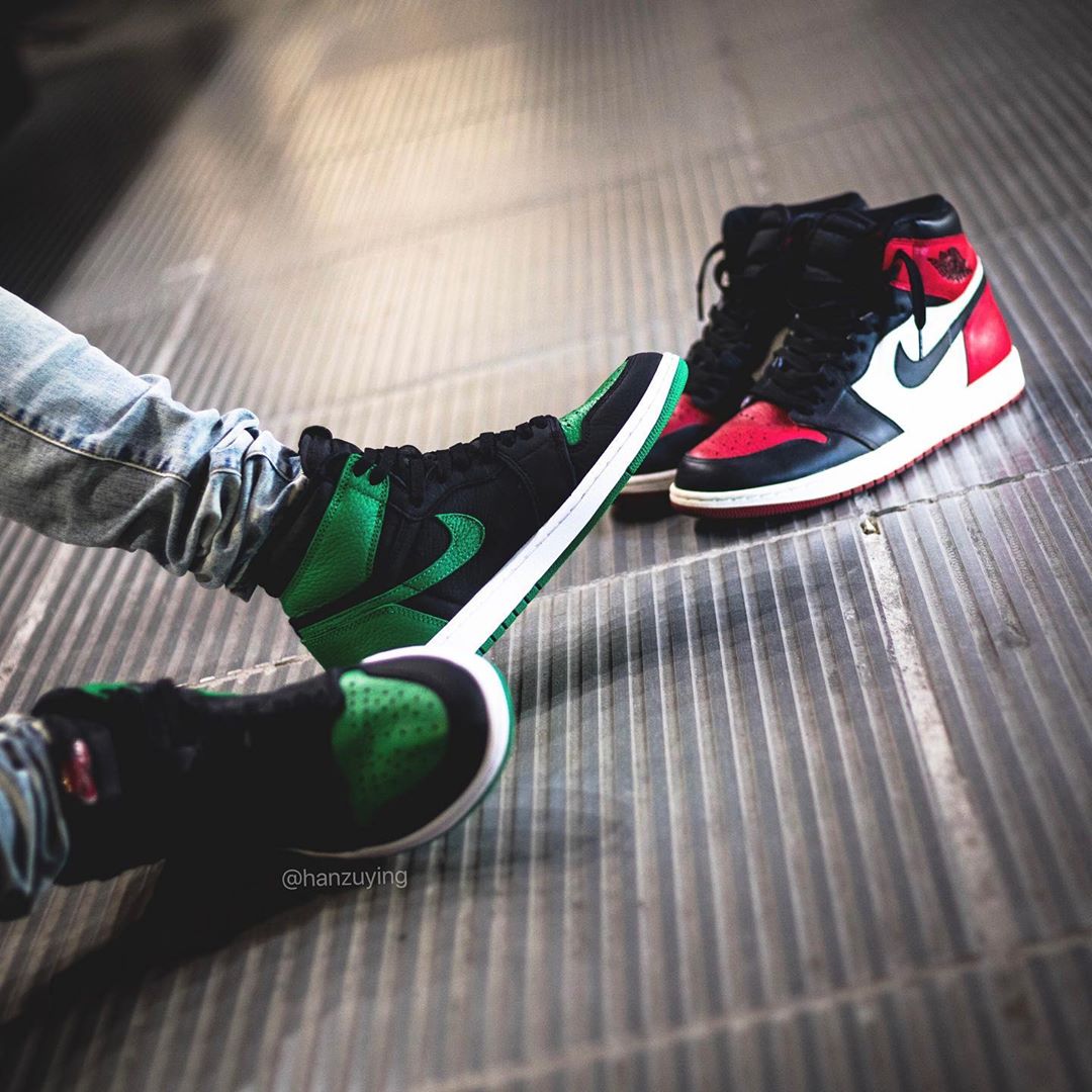 AJ1,Air Jordan 1,555088-030,发售 黑绿 AJ1 上脚照曝光!明年二月发售,又能配鸳鸯了! AJ1,Air Jordan 1,555088-030,发售 黑绿 AJ1 上脚照曝光!明年二月发售,又能配鸳鸯了!
