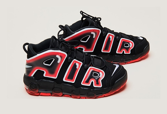 Air More Uptempo 96,Laser Crim 妖艳魅惑的渐变黑红!全新配色「大 Air」首度曝光! Air More Uptempo 96,Laser Crim 妖艳魅惑的渐变黑红!全新配色「大 Air」首度曝光!