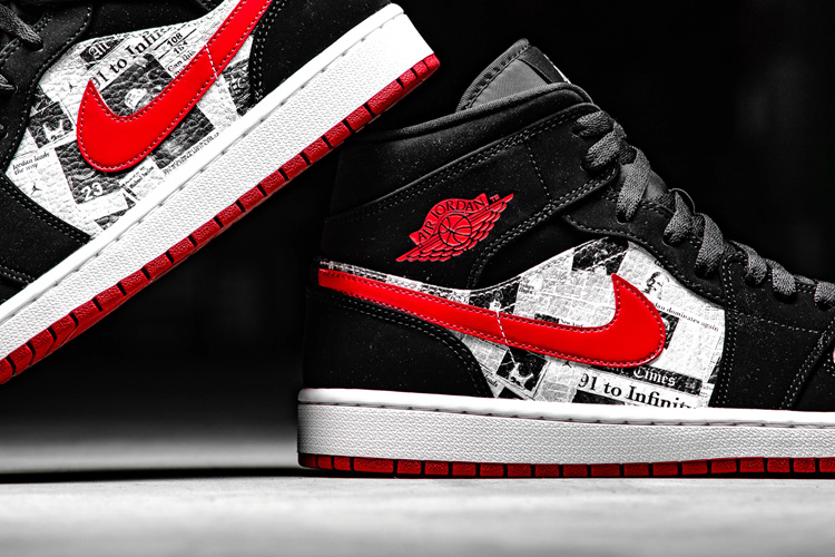AJ,AJ1,Air Jordan 1 Mid SE,852 将报纸印在球鞋上!Air Jordan 1 Mid 全新配色现已发售! AJ,AJ1,Air Jordan 1 Mid SE,852 将报纸印在球鞋上!Air Jordan 1 Mid 全新配色现已发售!