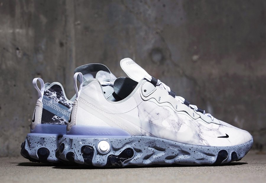 Nike,React Element 55,CJ3312-0 这双高人气跑鞋终于有联名了!大理石阴阳设计,国内本月发售! Nike,React Element 55,CJ3312-0 这双高人气跑鞋终于有联名了!大理石阴阳设计,国内本月发售!