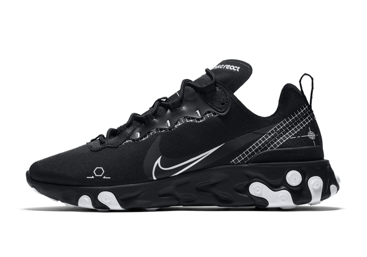 Nike,React Element 55 居然还有黑色款!React Element 55 新配色曝光! Nike,React Element 55 居然还有黑色款!React Element 55 新配色曝光!