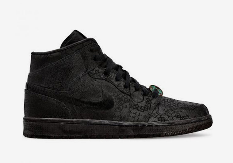 AJ1,Air Jordan 1 Mid,陈冠希 竟然还有黑丝绸 Air Jordan 1 Mid!黑色星期五发售 AJ1,Air Jordan 1 Mid,陈冠希 竟然还有黑丝绸 Air Jordan 1 Mid!黑色星期五发售
