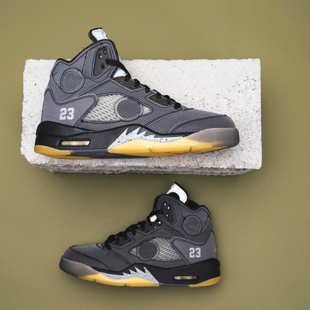 AJ1,OW,OFF-WHITE,Air Jordan 5, OFF-WHITE x AJ5 上脚照首次曝光!金字招牌的周年大招! AJ1,OW,OFF-WHITE,Air Jordan 5, OFF-WHITE x AJ5 上脚照首次曝光!金字招牌的周年大招!