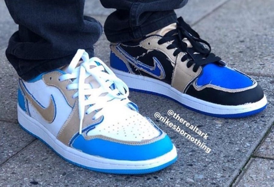 Nike SB,Air Jordan 1,CJ7891-20 经典白北卡 + 黑蓝!鸳鸯刮刮乐 Nike SB x AJ1 Low 下周发售! Nike SB,Air Jordan 1,CJ7891-20 经典白北卡 + 黑蓝!鸳鸯刮刮乐 Nike SB x AJ1 Low 下周发售!