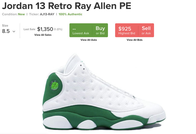 Air Jordan 13,AJ13,Celtics,414 等待多年的雷阿伦 PE 配色!白绿 Air Jordan 13 发售日期曝光! Air Jordan 13,AJ13,Celtics,414 等待多年的雷阿伦 PE 配色!白绿 Air Jordan 13 发售日期曝光!