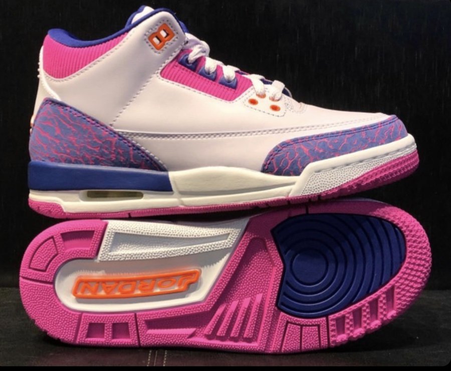 Air Jordan 3,AJ3,发售,441140-500 难得一见的紫粉色爆裂纹!Air Jordan 3 新配色下月发售 Air Jordan 3,AJ3,发售,441140-500 难得一见的紫粉色爆裂纹!Air Jordan 3 新配色下月发售