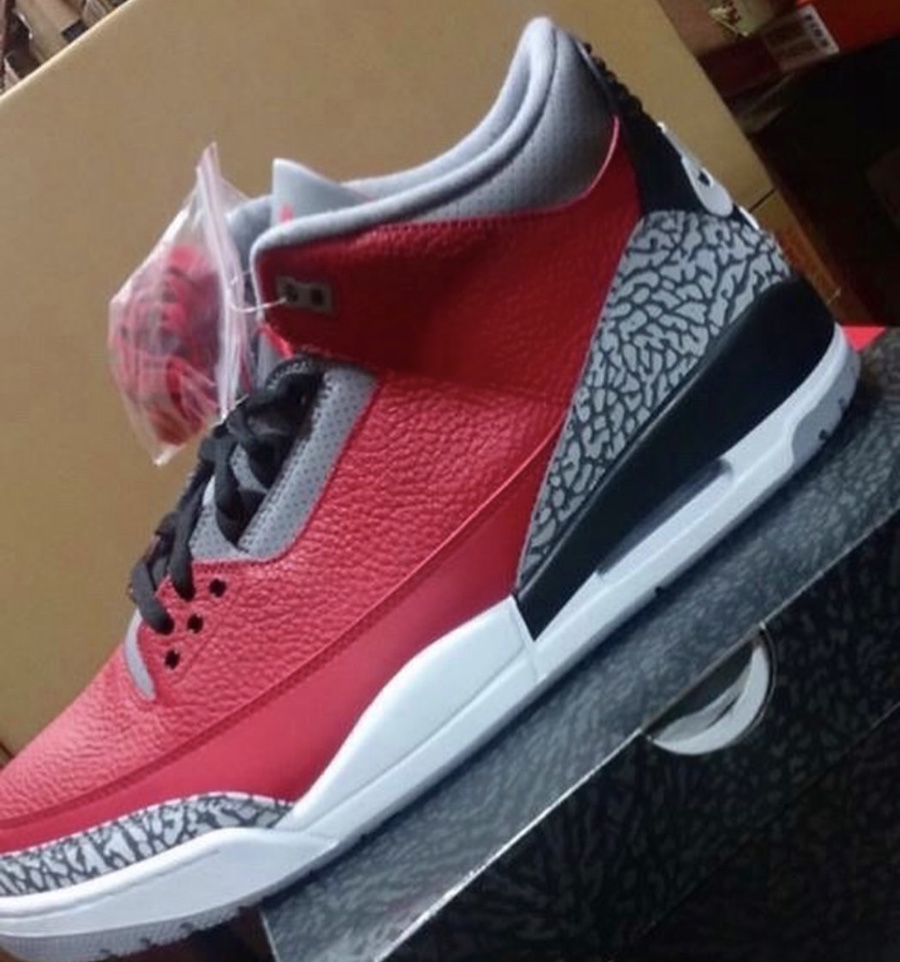 AJ3,Air Jordan 3,Red Cement,CK 立省 10 万元,超限量款的完美替代!这双「红水泥」AJ3 太帅了! AJ3,Air Jordan 3,Red Cement,CK 立省 10 万元,超限量款的完美替代!这双「红水泥」AJ3 太帅了!