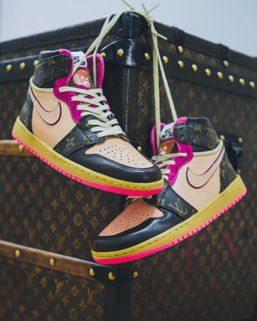 BespokeIND,AJ,AJ1,坎爷,LV LV x Air Jordan 1 还有侃爷元素!两万一双土豪快来买! BespokeIND,AJ,AJ1,坎爷,LV LV x Air Jordan 1 还有侃爷元素!两万一双土豪快来买!