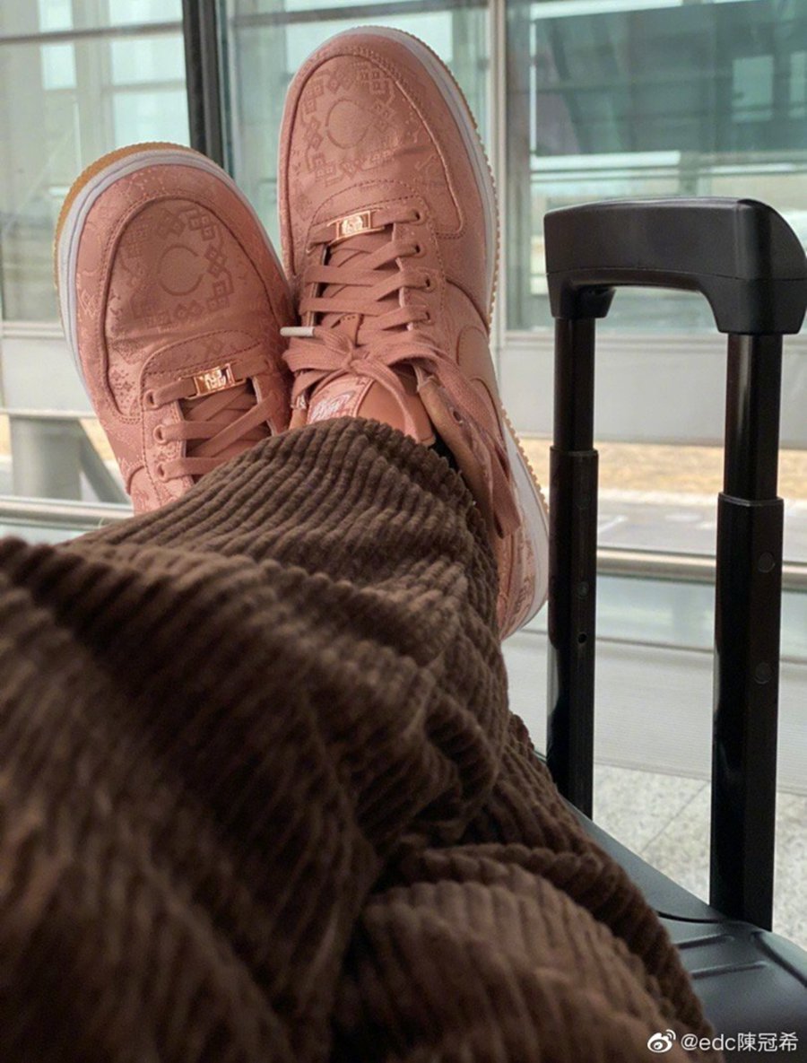 CLOT,Nike,Air Force 1 Low,Rose 玫瑰金丝绸 CLOT x AF1 撕开效果曝光!发售信息汇总! CLOT,Nike,Air Force 1 Low,Rose 玫瑰金丝绸 CLOT x AF1 撕开效果曝光!发售信息汇总!