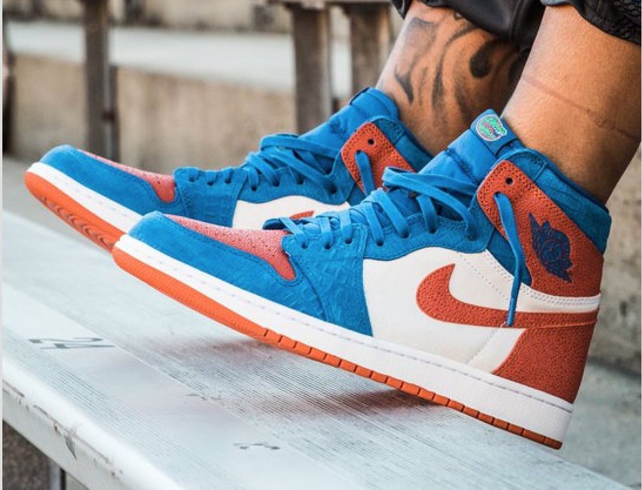 Air Jordan 1,Florida Gators,NC 鳄鱼皮 + 珍珠鱼皮 + 鲨鱼皮!市价 6W 的 AJ1 PE 长这样! Air Jordan 1,Florida Gators,NC 鳄鱼皮 + 珍珠鱼皮 + 鲨鱼皮!市价 6W 的 AJ1 PE 长这样!