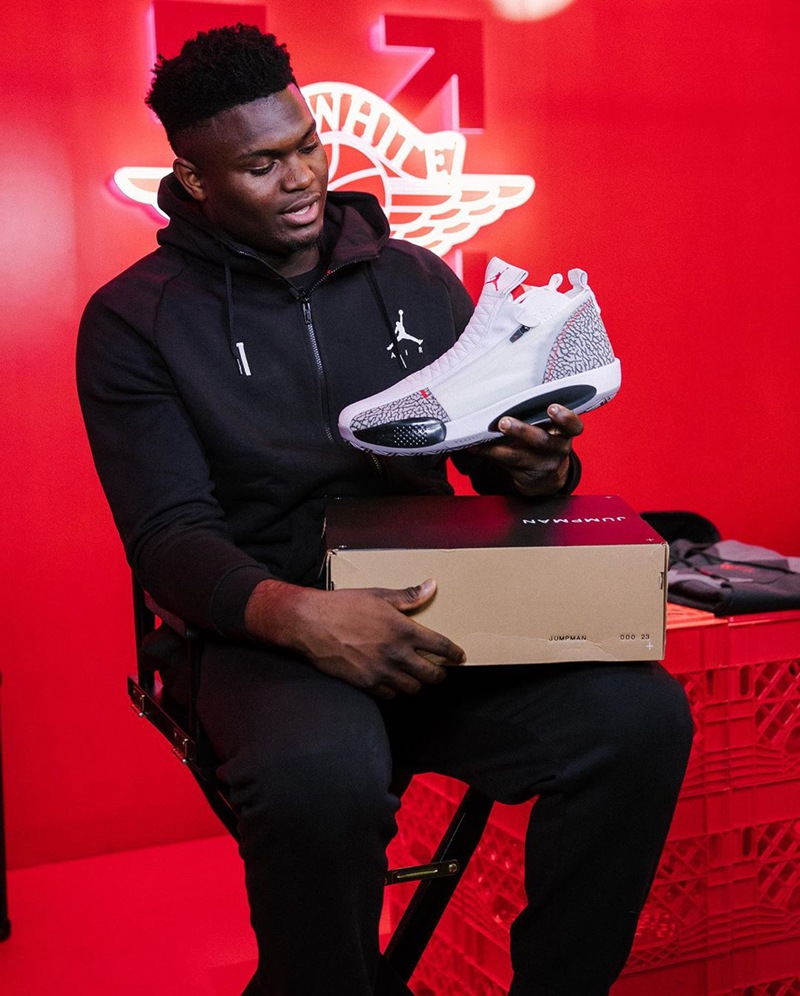 Air Jordan 34 SE,AJ34,Zion,灰水泥 状元锡安晒出专属 AJ34 SE,如市售你想要入手么? Air Jordan 34 SE,AJ34,Zion,灰水泥 状元锡安晒出专属 AJ34 SE,如市售你想要入手么?