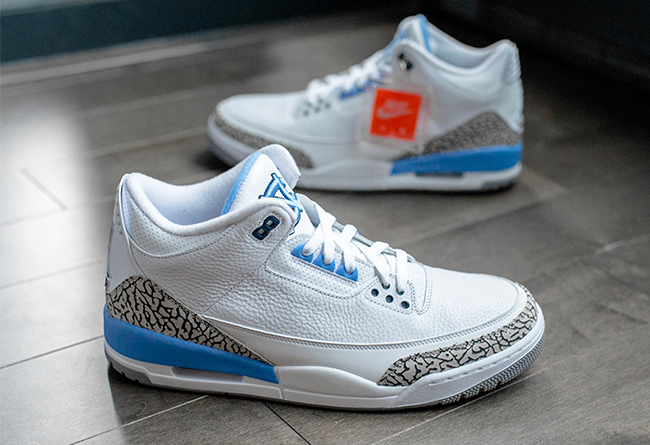 Air Jordan 3,Nike,UNC,发售 换个 Logo 省好几万!北卡 Air Jordan 3 下月发售!美图来了! Air Jordan 3,Nike,UNC,发售 换个 Logo 省好几万!北卡 Air Jordan 3 下月发售!美图来了!