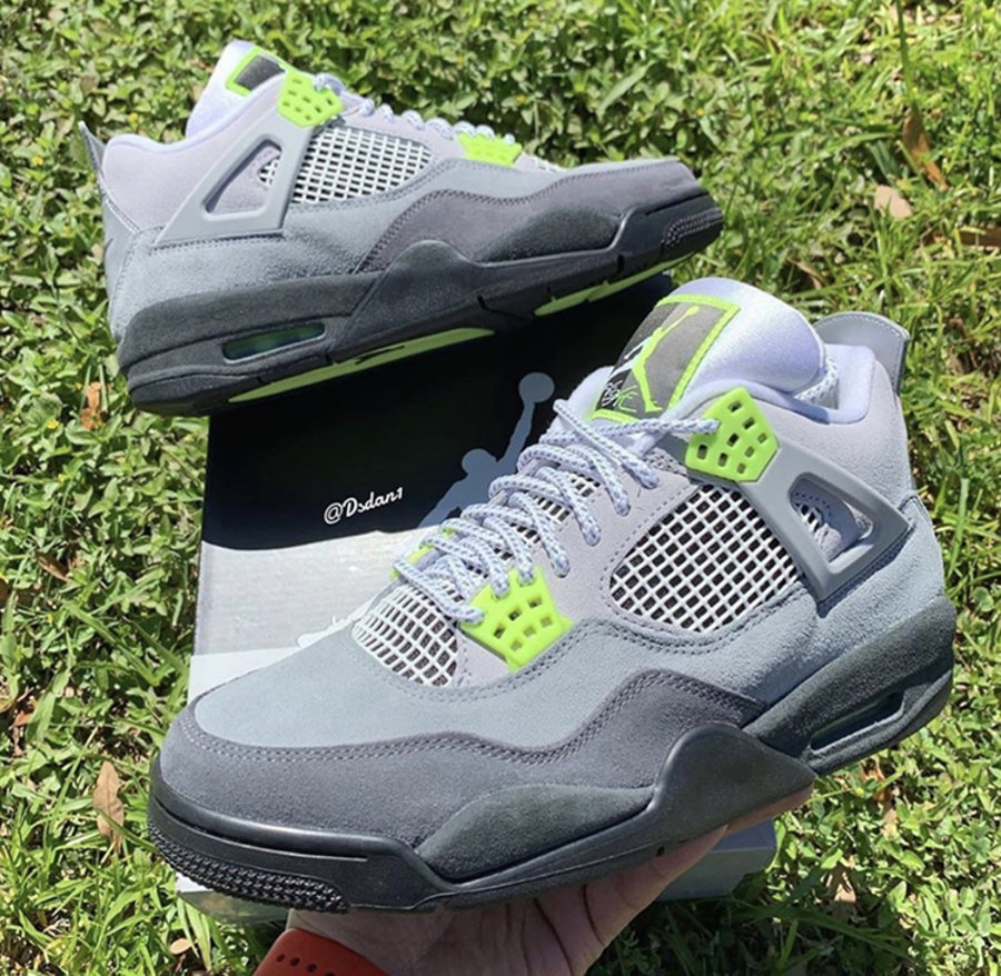 AJ,AJ4,Air Jordan 4 SE,Neon,CT 3M 反光 + 拼接鞋舌!Air Jordan 4 “Neon” 最新实物曝光! AJ,AJ4,Air Jordan 4 SE,Neon,CT 3M 反光 + 拼接鞋舌!Air Jordan 4 “Neon” 最新实物曝光!