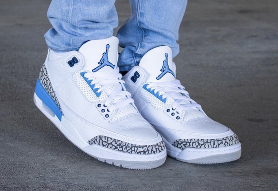 AJ,AJ3,UNC,CT8532-104 看完上脚毫不犹豫!北卡 Air Jordan 3 本周发售不能错过! AJ,AJ3,UNC,CT8532-104 看完上脚毫不犹豫!北卡 Air Jordan 3 本周发售不能错过!