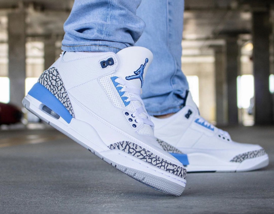 AJ,AJ3,UNC,CT8532-104 看完上脚毫不犹豫!北卡 Air Jordan 3 本周发售不能错过! AJ,AJ3,UNC,CT8532-104 看完上脚毫不犹豫!北卡 Air Jordan 3 本周发售不能错过!