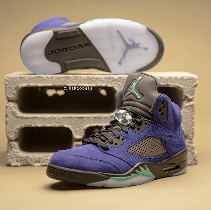 AJ5,Air Jordan 5,Alternate Gra 紫葡萄 Air Jordan 5 实物上脚曝光,确定 6 月发售! AJ5,Air Jordan 5,Alternate Gra 紫葡萄 Air Jordan 5 实物上脚曝光,确定 6 月发售!