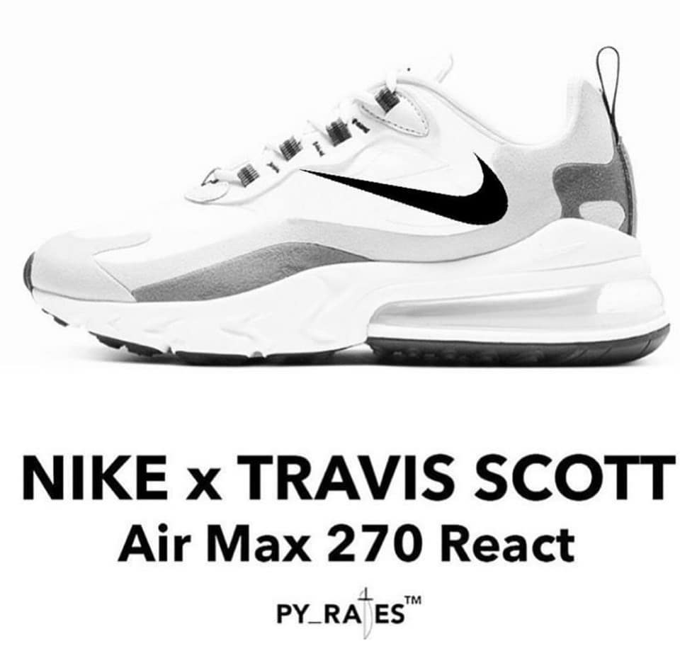 Travis Scott,Air Max 270 React Travis Scott 新反钩上脚!不过 ... Travis Scott,Air Max 270 React Travis Scott 新反钩上脚!不过 ...