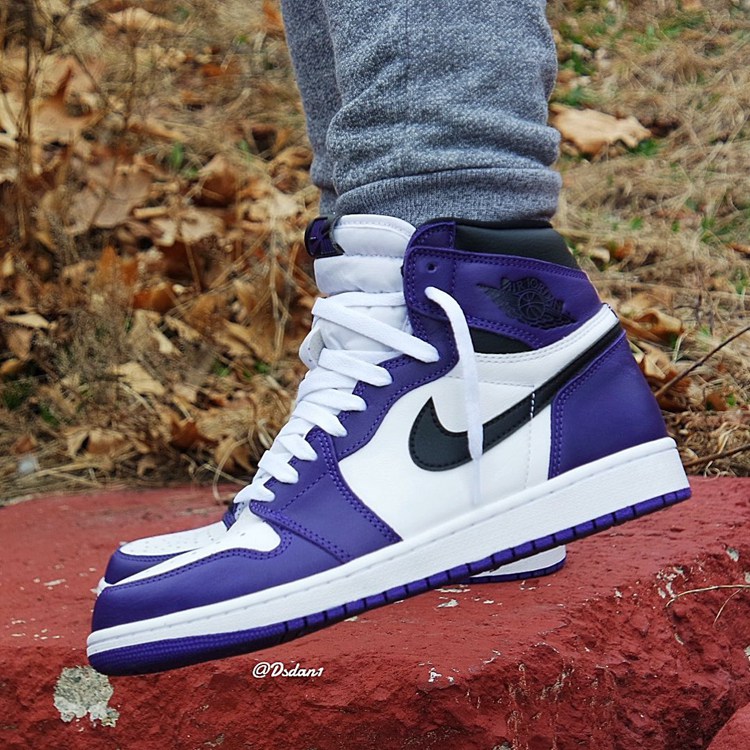 Air Jordan 1 High OG,AJ1,Court 全新紫脚趾 AJ1 上脚图来了,下月就发售! Air Jordan 1 High OG,AJ1,Court 全新紫脚趾 AJ1 上脚图来了,下月就发售!