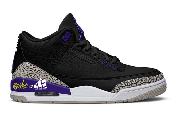 Air Jordan 3,AJ,AJ3,Court Purp 黑紫配色 + 经典爆裂纹!这双 Air Jordan 3 你打几分? Air Jordan 3,AJ,AJ3,Court Purp 黑紫配色 + 经典爆裂纹!这双 Air Jordan 3 你打几分?