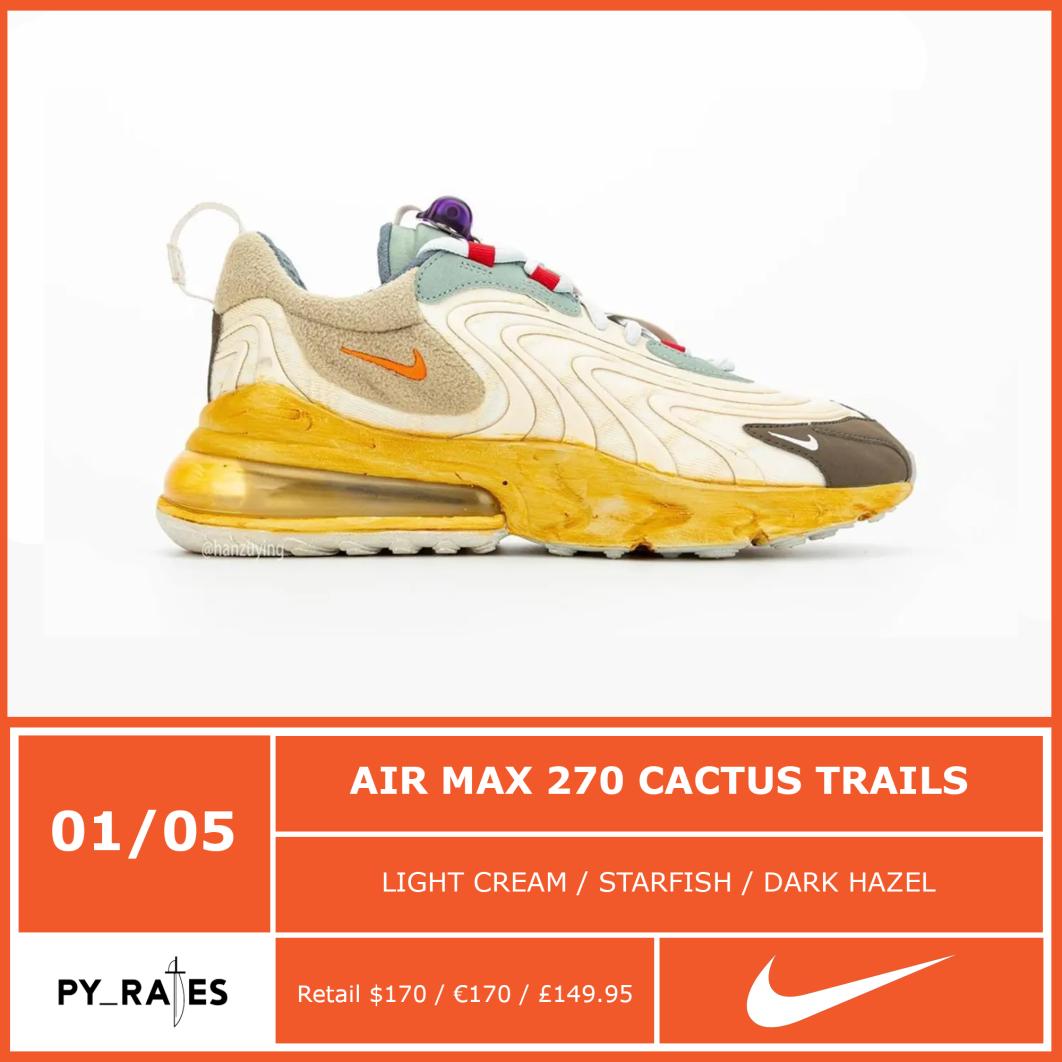 Travis Scott,Nike Air Max 270 Travis Scott x Nike Air Max 270 React 延期发售!预计 5 月登场! Travis Scott,Nike Air Max 270 Travis Scott x Nike Air Max 270 React 延期发售!预计 5 月登场!