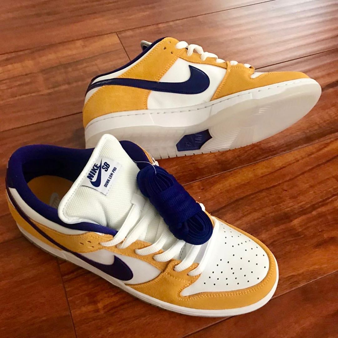 Dunk SB Low,发售 小湖人 Dunk SB Low 实物首次曝光!经典撞色你打几分? Dunk SB Low,发售 小湖人 Dunk SB Low 实物首次曝光!经典撞色你打几分?