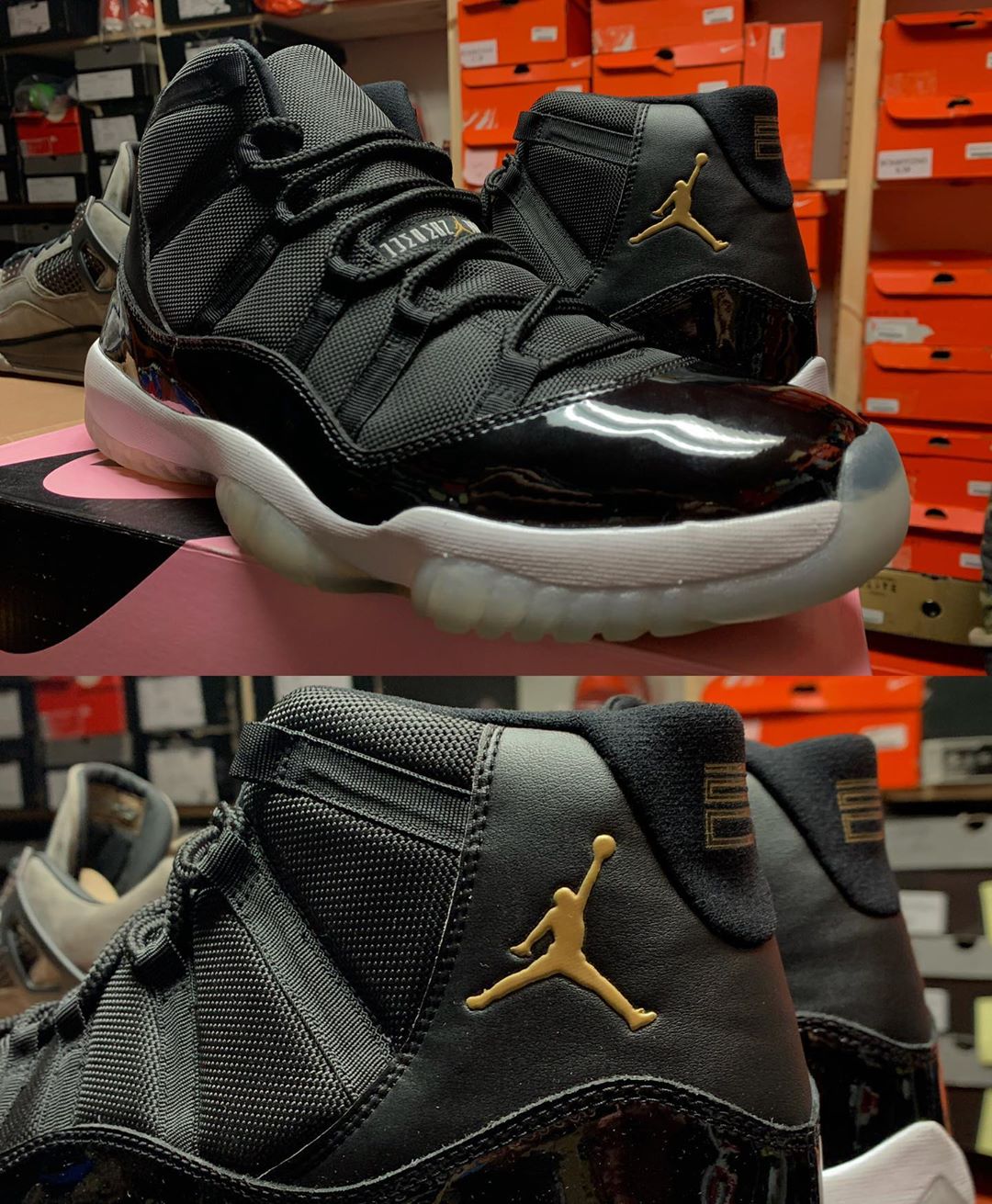Air Jordan 11,AJ11,ray allen 雷阿伦 Air Jordan 11 PE 实物欣赏!这才是土豪金配色! Air Jordan 11,AJ11,ray allen 雷阿伦 Air Jordan 11 PE 实物欣赏!这才是土豪金配色!