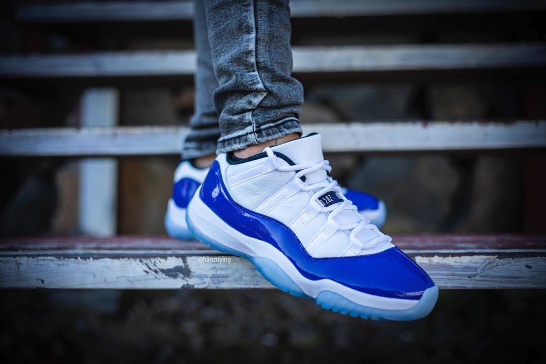 AJ11,Air Jordan 11 Low,AH7860– 「Concord 」 AJ11 Low 上脚照曝光!男生看完都酸了... AJ11,Air Jordan 11 Low,AH7860– 「Concord 」 AJ11 Low 上脚照曝光!男生看完都酸了...