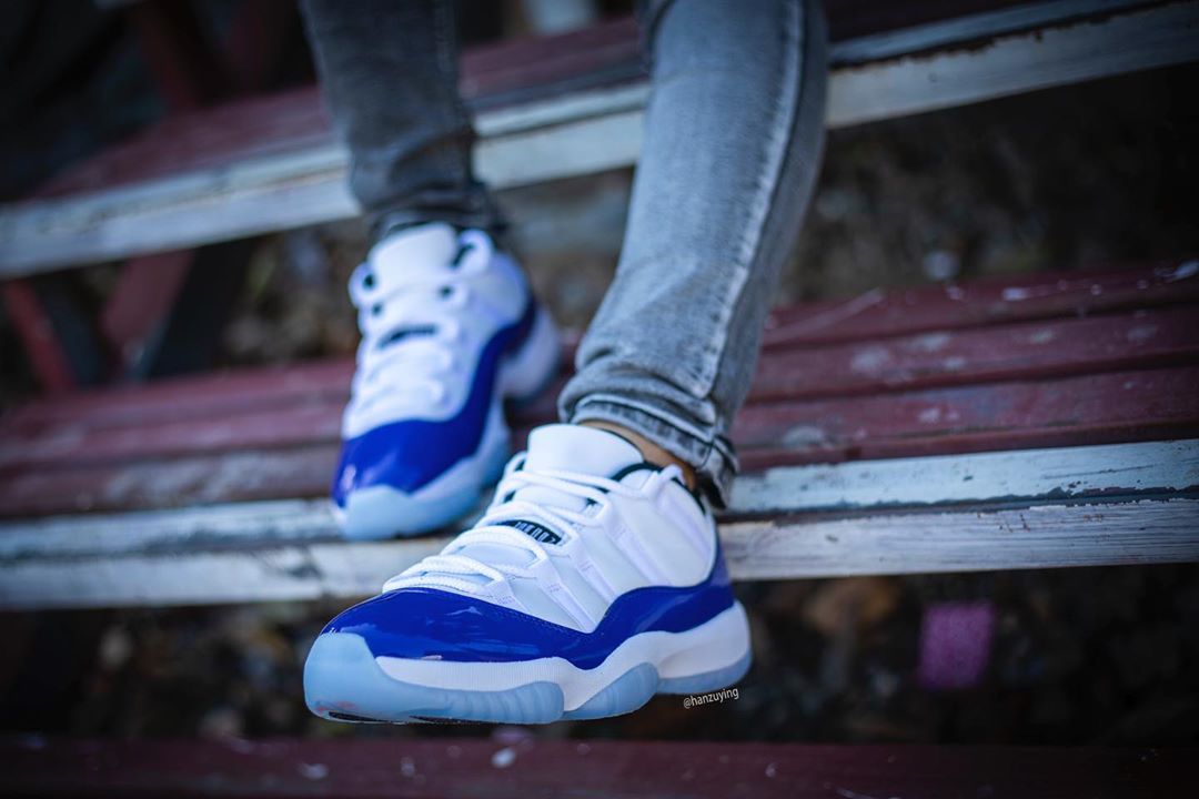 AJ11,Air Jordan 11 Low,AH7860– 「Concord 」 AJ11 Low 上脚照曝光!男生看完都酸了... AJ11,Air Jordan 11 Low,AH7860– 「Concord 」 AJ11 Low 上脚照曝光!男生看完都酸了...