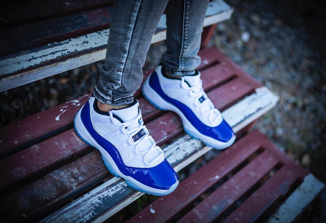 AJ11,Air Jordan 11 Low,AH7860– 「Concord 」 AJ11 Low 上脚照曝光!男生看完都酸了... AJ11,Air Jordan 11 Low,AH7860– 「Concord 」 AJ11 Low 上脚照曝光!男生看完都酸了...