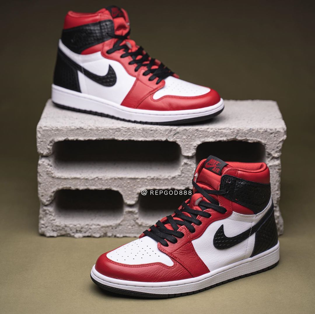 AJ1,Air Jordan 1,CD0461-601,发售 丝绸蛇纹 AJ1 竟然没有丝绸?上脚首次曝光,八月发售! AJ1,Air Jordan 1,CD0461-601,发售 丝绸蛇纹 AJ1 竟然没有丝绸?上脚首次曝光,八月发售!