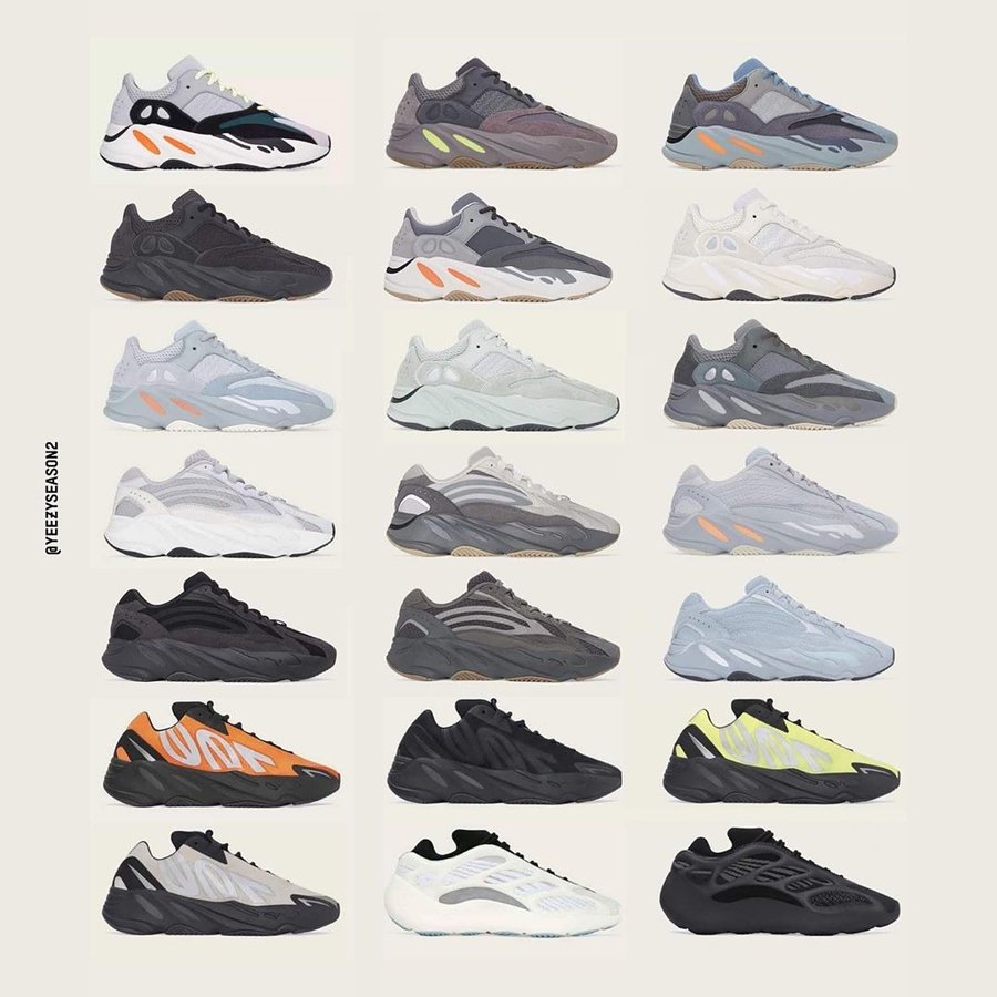 Yeezy 700,adidas 最贵的市价 5000+!一张图告诉你,目前发售了多少 Yeezy 700! Yeezy 700,adidas 最贵的市价 5000+!一张图告诉你,目前发售了多少 Yeezy 700!