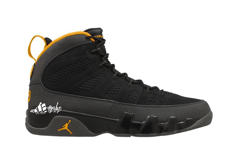 AJ,AJ9,Air Jordan 9,University  黑黄配色 Air Jordan 9 效果图释出!传闻明年发售! AJ,AJ9,Air Jordan 9,University  黑黄配色 Air Jordan 9 效果图释出!传闻明年发售!